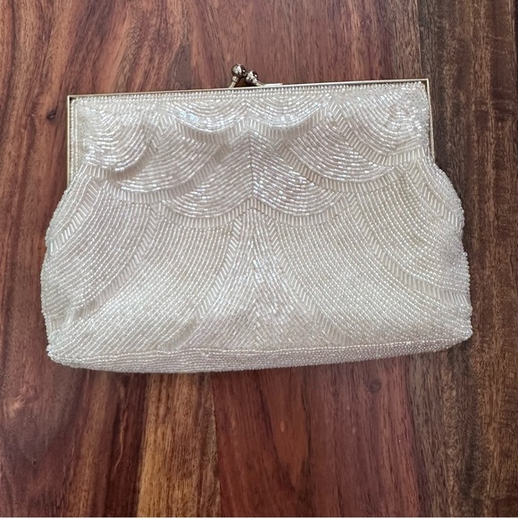 La Regale Handbags - La Regale Beaded Clutch Crossbody Bag Purse Special Occasion Date Formal Wedding